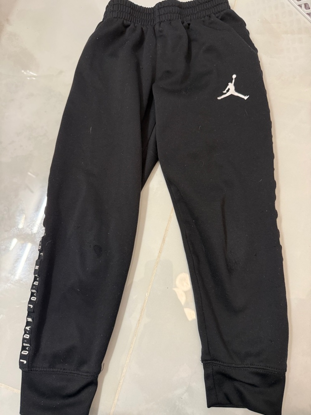 Jordan Boys' Black Joggers with White Jumpman Logo